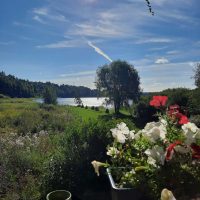 Näkymä mökin uudelta terassilta - Lahdelman Tila